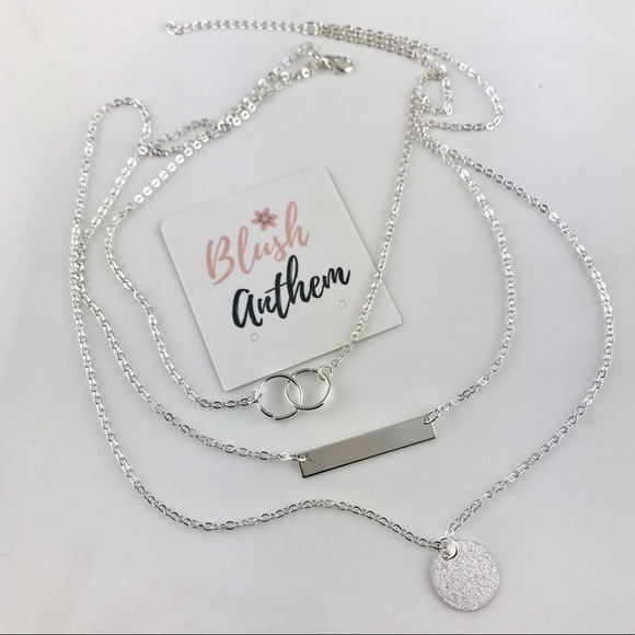 3 for $25⚡️double circle bar coin necklace - Picture 8 of 8